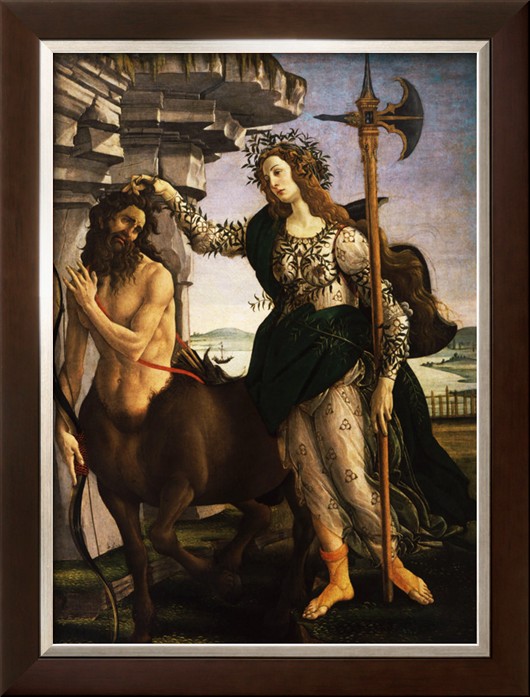 Pallas Or Minerva And The Centaur C.1480 - Sandro Botticelli painting on canvas